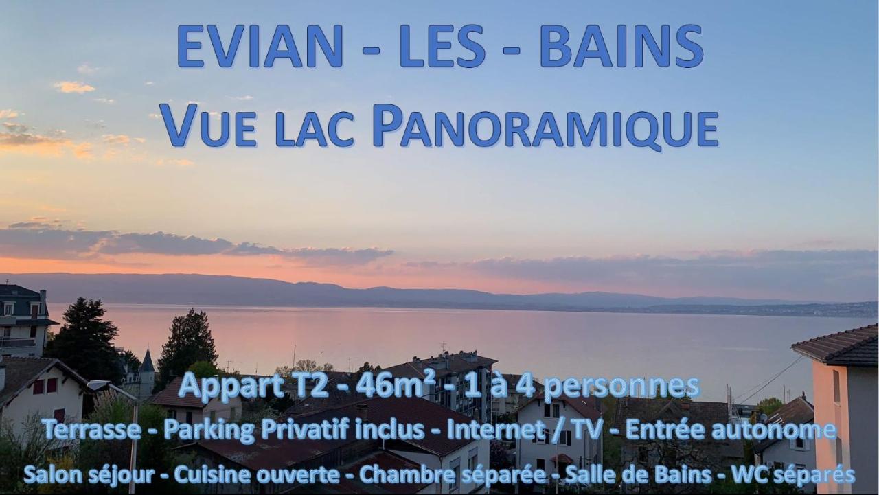 Vue Lac Panoramique Lägenhet Évian-les-Bains Exteriör bild