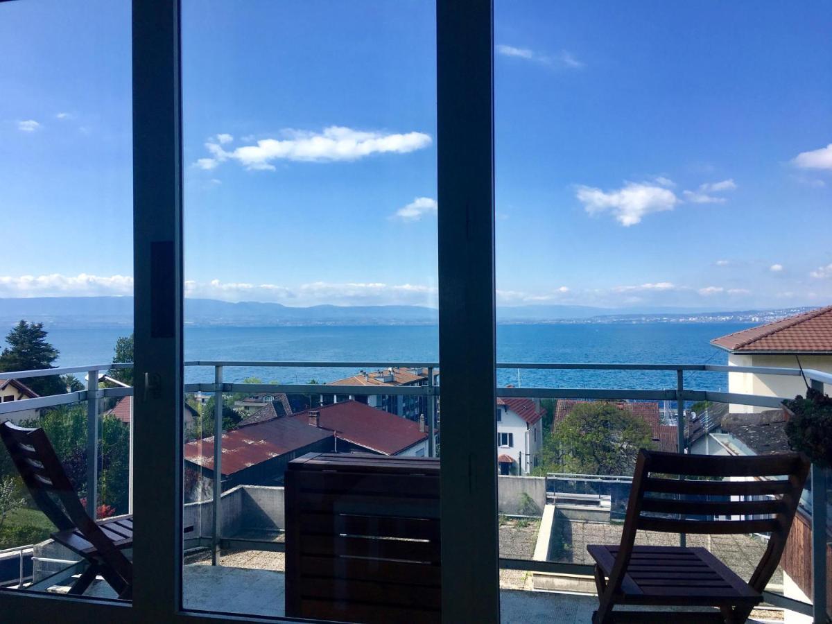 Vue Lac Panoramique Lägenhet Évian-les-Bains Exteriör bild